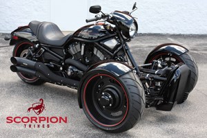 Ornamental Tube Rolling Custom Bent Steel Frame - Scorpion Trikes
