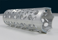 Fiber Optic Tube Laser Cut Copper Pieces Laser Cut 11 Gage Aluminum Tube